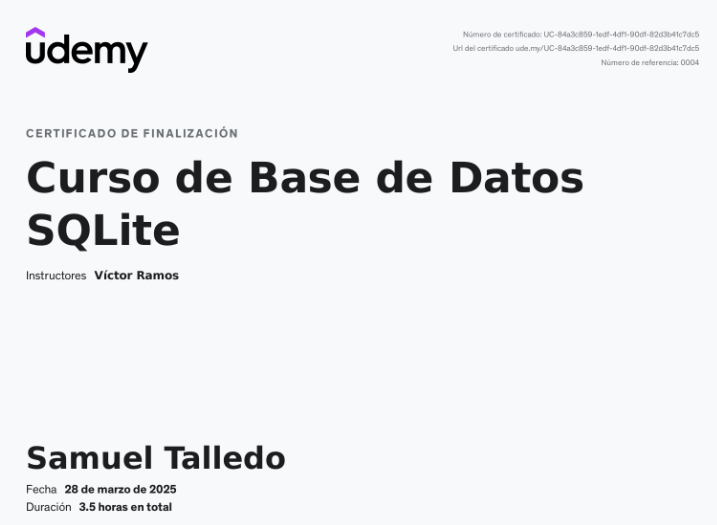 Base de Datos SQLite